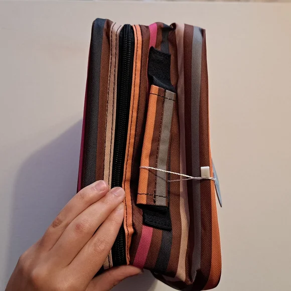 NWT Kosox Colorful Striped Lunch Bag with Handle - Picture 4 of 6